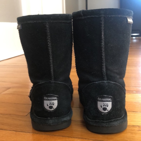 Bearpaw 7” black youth pull on boot - Picture 5 of 5